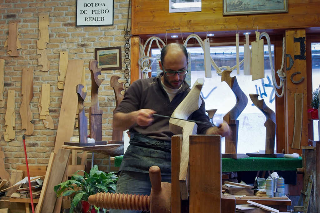 IN THE WORKSHOP OF THE FORCOLAIO MATTO, ONE OF THE LAST 